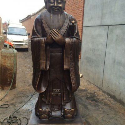 教育家孔子人物庭院铜雕