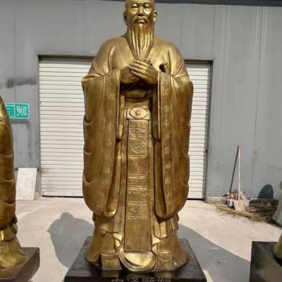 教育家孔子人物景区铜雕