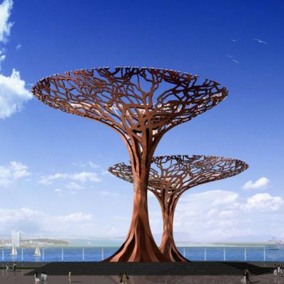 大型创意树不锈钢雕塑