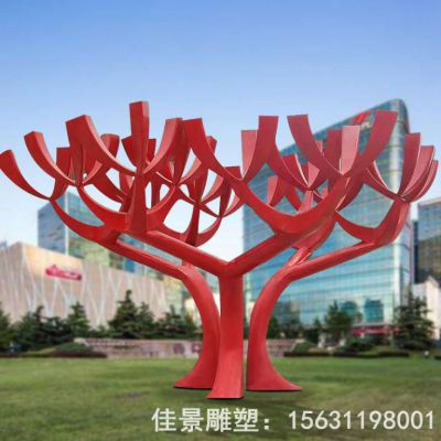 创意树不锈钢景观雕塑