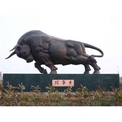 华尔街牛景观别墅铜雕
