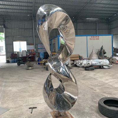 不锈钢标志抽象雕塑