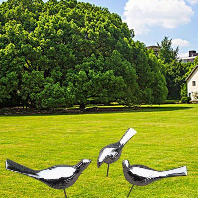 镜面鸽子户外不锈钢雕塑