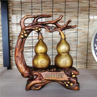 招财葫芦园林标志铜雕