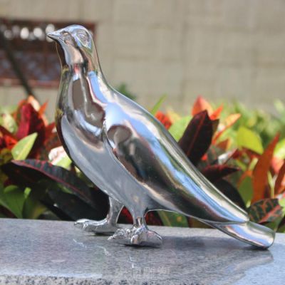 不锈钢鸽子校园景观雕塑