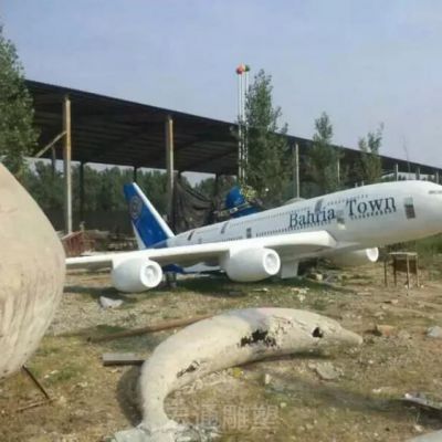 飞机模型园林不锈钢雕塑