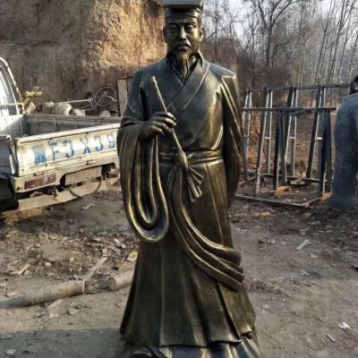 书画家王羲之标志铜雕