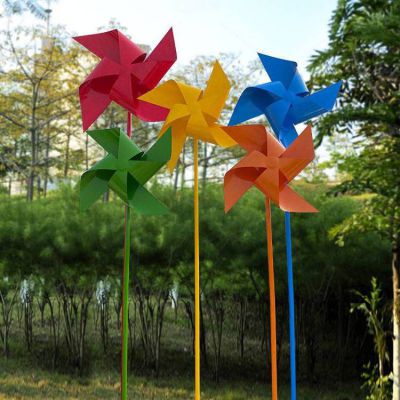 不锈钢风车抽象标志雕塑