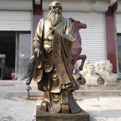 道教老子人物抽象铜雕