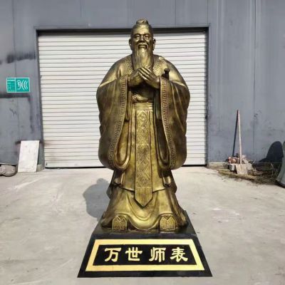 孔子半身像人物景观铜雕