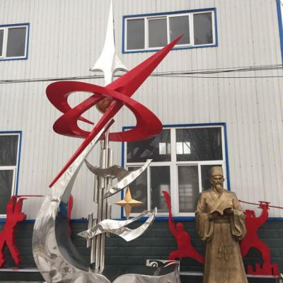 不锈钢企业景观校园雕塑