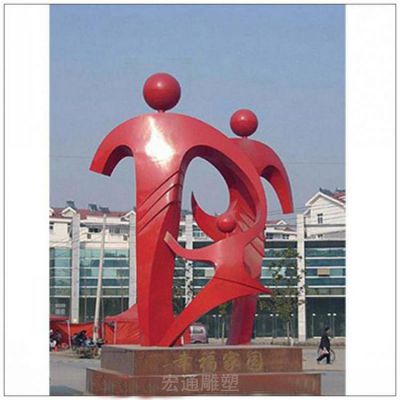 抽象人物不锈钢城市雕塑