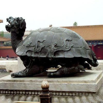 吉祥龙龟公园景观铜雕