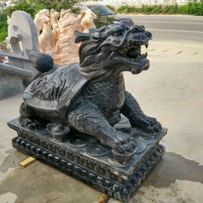 青铜龙龟动物景观铜雕