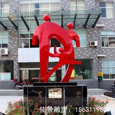 抽象人物商场不锈钢雕塑