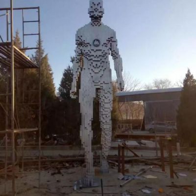 抽象人物创意不锈钢雕塑