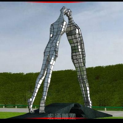 爱情抽象人物雕塑