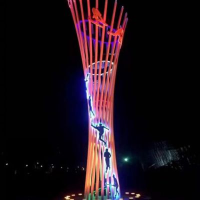 镂空标志景区不锈钢雕塑