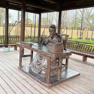 古代人物青铜景观铜雕