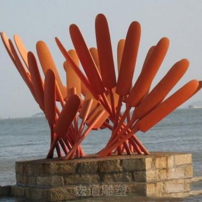 彩绘景观庭院不锈钢雕塑