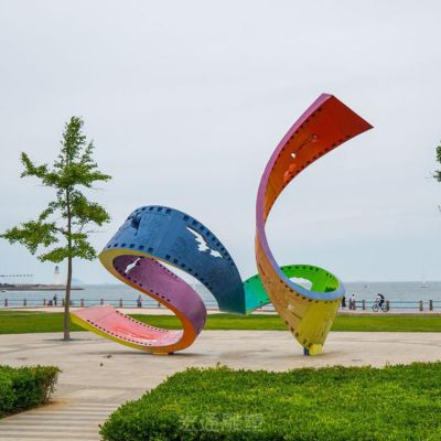 抽象标志商场不锈钢雕塑