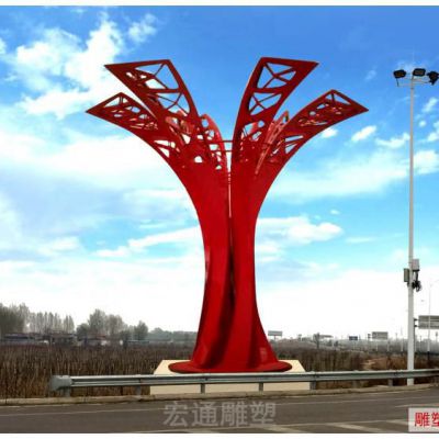 抽象标志景区不锈钢雕塑