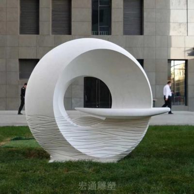 抽象标志公园不锈钢雕塑