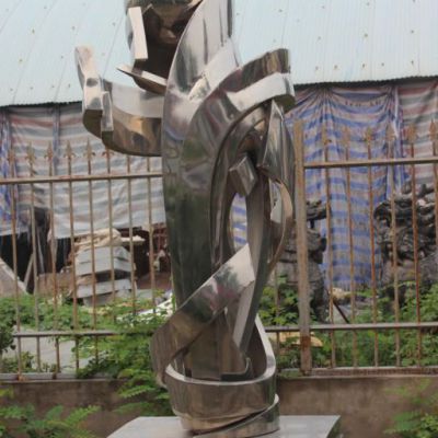 抽象标志城市不锈钢雕塑