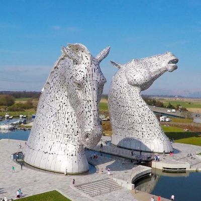 不锈钢马头公园景观雕塑