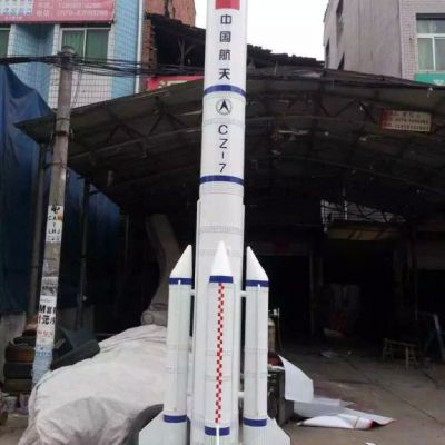 不锈钢火箭雕塑企业景观雕塑 