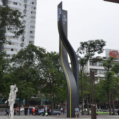地产景观精神堡垒 不锈钢指示牌