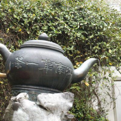 茶壶喷泉园林景观铜雕