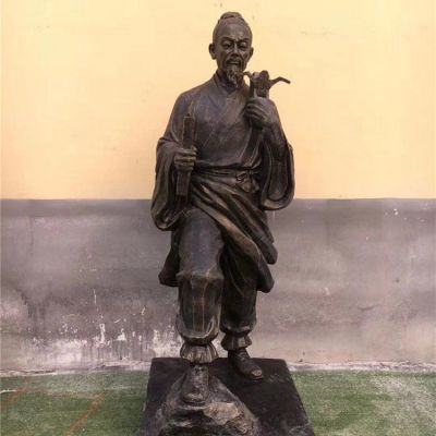 古代工匠鲁班人物铜雕