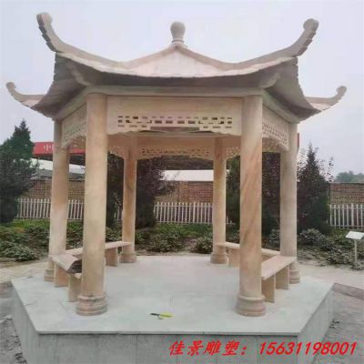 公园石雕凉亭加工定制