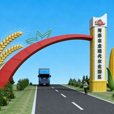 产业农业园雕塑 创意拱门